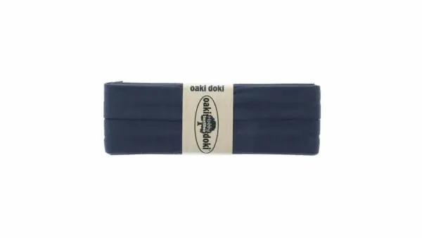 Gecertificeerd Oaki Doki - Jersey Tricot Biaisband 20mm 3m - 064 Antraciet Grijs
