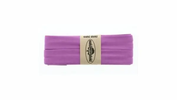 Beperkt Aanbod Oaki Doki - Jersey Tricot Biaisband 20mm 3m - 945 Lila