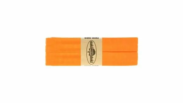 Voordeelprijs Oaki Doki - Jersey Tricot Biaisband 20mm 3m - 952 Licht Oranje