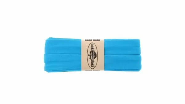 Oaki Doki - Jersey Tricot Biaisband 20mm 3m - 471 Licht Aqua Blauw Fabrieksprijs
