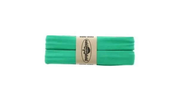 Beste Prijs Oaki Doki - Jersey Tricot Biaisband 20mm 3m - 451 Fel Mint Groen