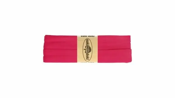 Beste Prijs Oaki Doki - Jersey Tricot Biaisband 20mm 3m - 917 Fuchsia Roze
