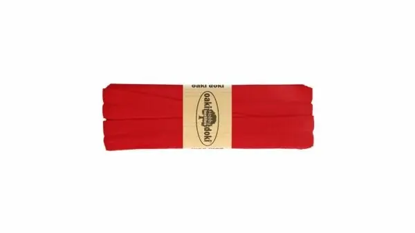 Oaki Doki - Jersey Tricot Biaisband 20mm 3m - 620 Fel Rood Laatste Kans