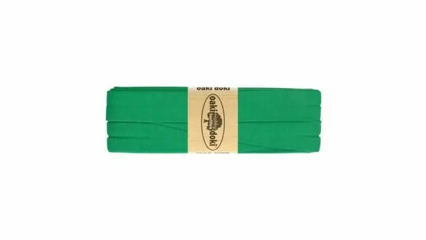 Beperkt Aanbod Oaki Doki - Jersey Tricot Biaisband 20mm 3m - 450 Groen