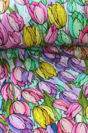 Viscose Tricot Stof Digitaal 52063/1 Flitsaanbieding