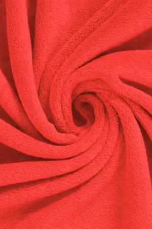 Wellness Fleece Stof Rood Dagaanbieding