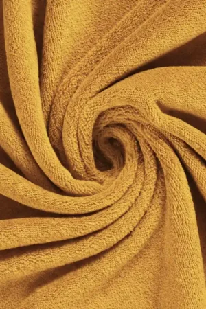 Wellness Fleece Stof Oker Beperkte Voorraad