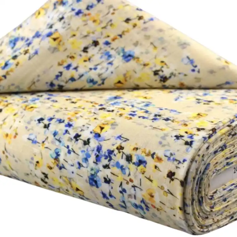 Aanbieding Linnen Viscose Stof Digitaal 81