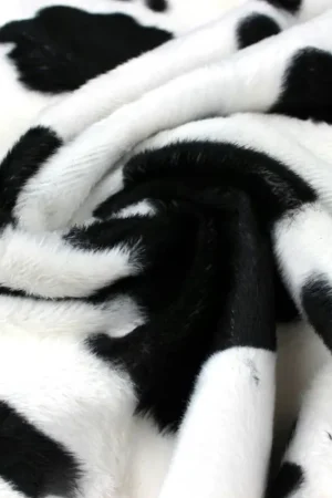 Velboa Dierenprint Stof Koe Superprijs