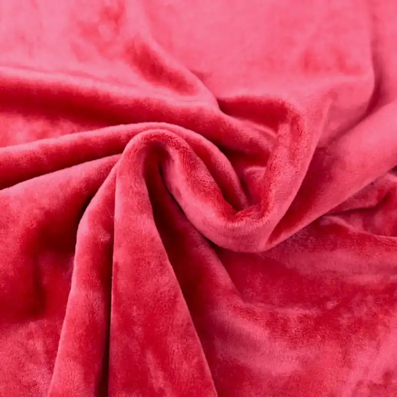 Velvet stretch rood Korting