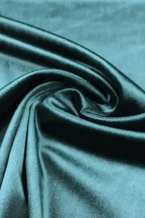 Velvet stretch glans petrol Direct Verzonden