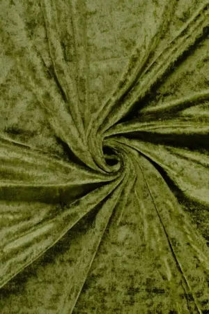 Veilige Betaling Velours de panne olijf