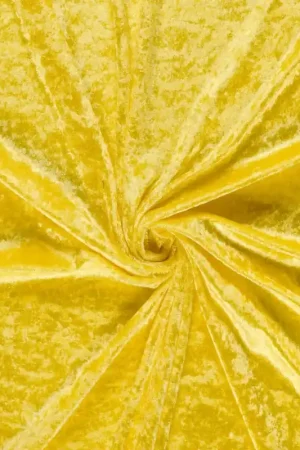 Velours de panne fel geel Weekendaanbieding