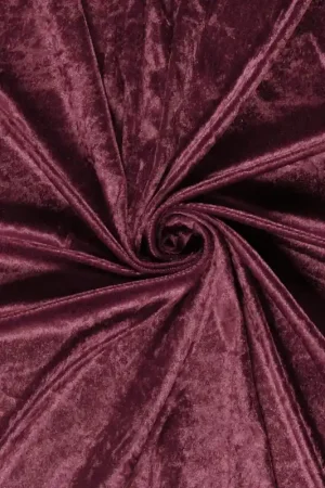 Velours de panne bordeaux Koopje