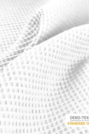 Wafel katoen wit Goedkoop