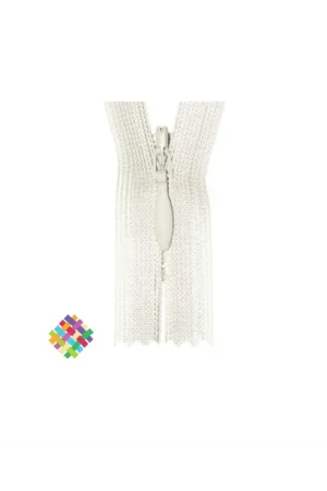 25 cm Ykk blinde rits niet deelbaar ecru Dagaanbieding