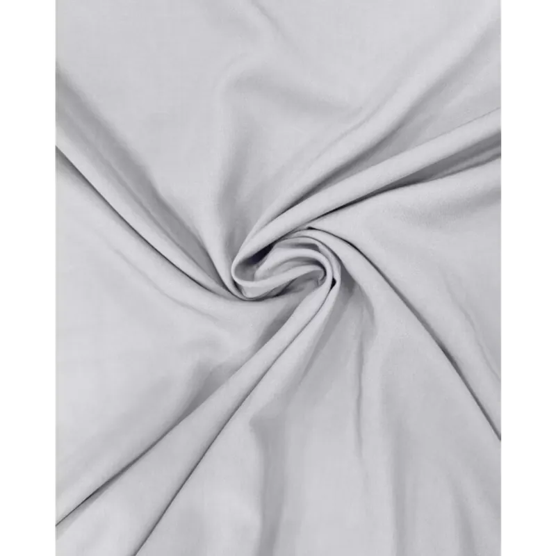 100% viscose silk touch licht grijs Snelle Levering