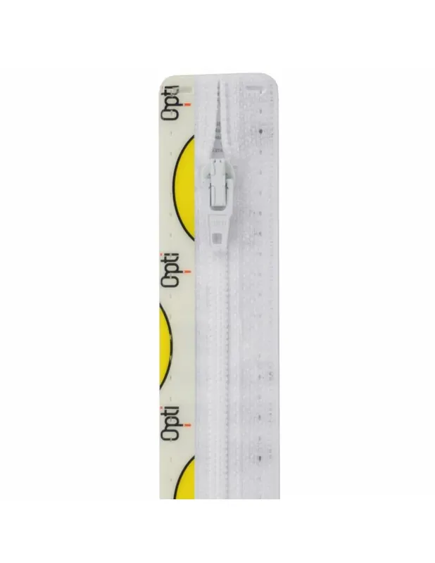 Weekendaanbieding Opti 4800 S40 spiraalrits 4mm niet deelbaar 20 cm met werratrekker wit