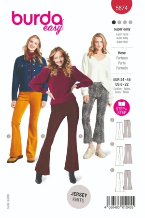 Weekendaanbieding Burda nr.5874 maat 34 - 48