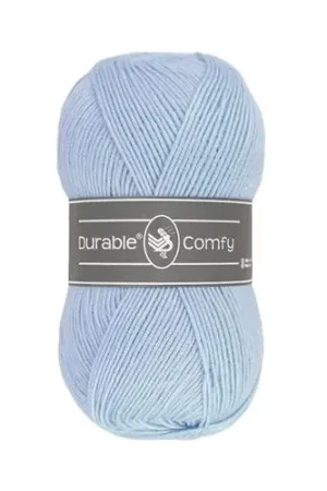 Weekendaanbieding Durable Comfy brei- en haakgaren 100 gram microvezel acryl - 281 Pastel Blue