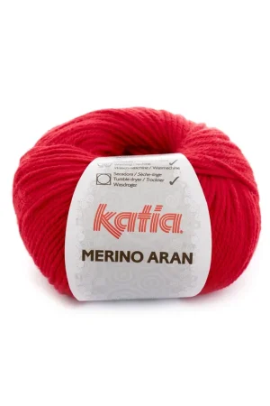 Weekendaanbieding Merino Aran Kleurnummer 4 - Rood