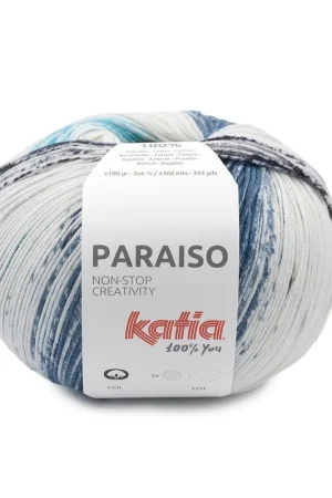 Weekendaanbieding Paraiso Kleurnummer 53 - Ecru-Blauw-Bruin-Oker