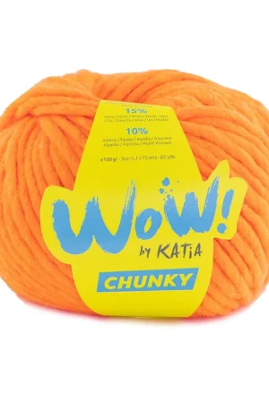 Wow Chunky Kleurnummer 64 - Fel licht oranje Fabrieksprijs