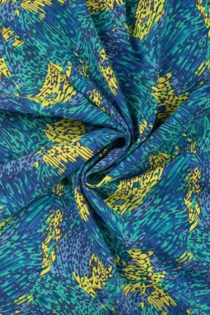 Viscose Chally Print Royal Op = Op