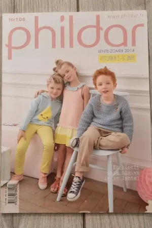 Goedkoop Phildar Nr. 106 met 25 kindermodellen, alle niveaus