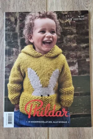 Op = Op Phildar Nr. 217 met 31 kindermodelletjes , alle niveaus
