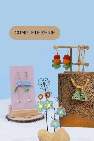 Actieprijs Haakpatronen serie: Botanische oorbellen