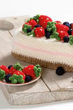 Aanbieding Haakpatroon - Aardbeientaart
