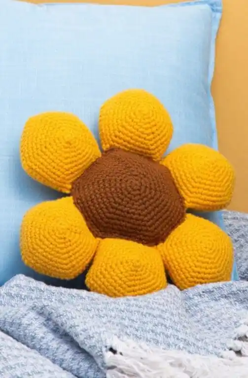 Alleen Vandaag Haakpatroon - Zonnig kussen zonnebloem