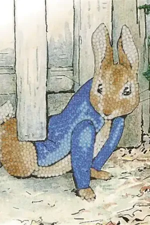 Actieprijs Crystal Card Kit | Diamond painting Peter Rabbit Under the Fence