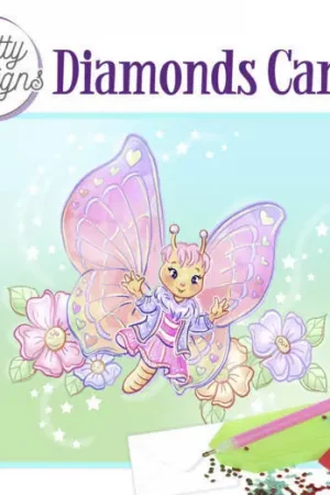 Aanbieding Diamond Painting Dotty Design Diamonds Cards | Butterfly
