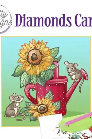 Betaalbaar Diamond Painting Dotty Design Diamonds Cards | Sunflowers