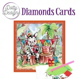 Bestel Nu Diamond Painting Dotty Design Diamonds Cards | Zebra Party