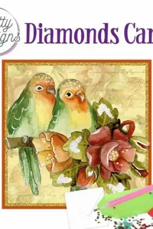 Bestel Nu Diamond Painting Dotty Design Diamonds Cards |Lovebirds