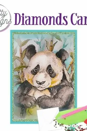 Beperkte Voorraad Diamond Painting Dotty Design Diamonds Cards |Panda Bear