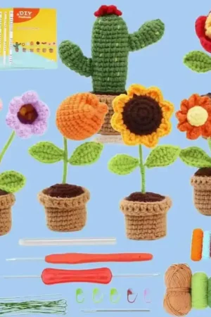 Beste Prijs DIY Haakpakket – Flowers (6 stuks)