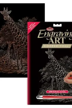 Snelle Levering Krasfolie | Giraffe & Baby – COPF16