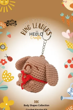 Beperkte Voorraad The Knitty Critters sleutelhanger haakpakket – Dog