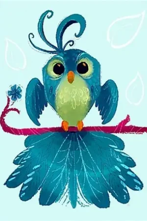 Aanbieding Wizardi Diamond Painting Kit Bird of Luck WD238