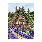 Wizardi Diamond Painting Kit Little House in the Garden WD2588 Superprijs