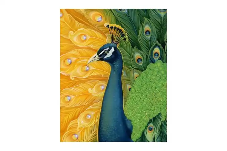 Wizardi Diamond Painting Kit Peacock WD313 Gratis Verzending