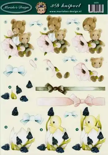 3D knipvel – Marieke´s Design – 2435 Merkproduct