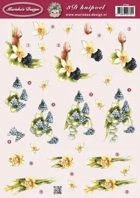 3D knipvel – Marieke´s Design – 2730 Hete Deal