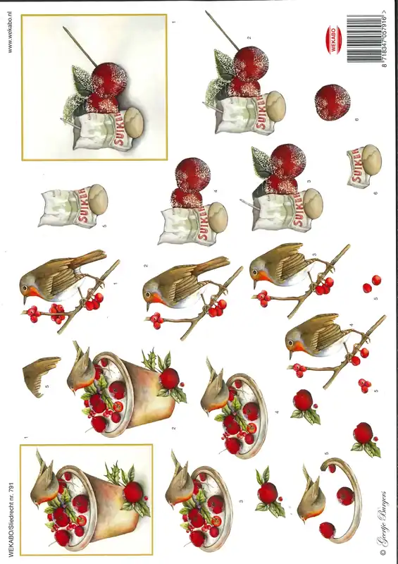 3D knipvel – Marieke´s Design -791 Beperkte Voorraad
