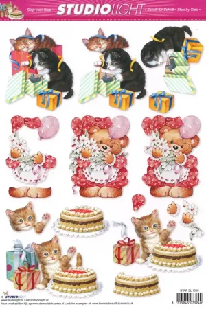 3D knipvel – Studio Light – STAP SL 1009 Bestseller