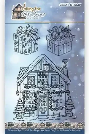 Superprijs Clear Stamps – Berrie’s Beauties – Falling For Christmas: House – BBCS10015